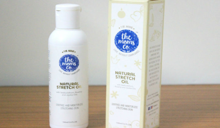 Say “NO”to stretch marks with “The Moms Co natural stretch oil”