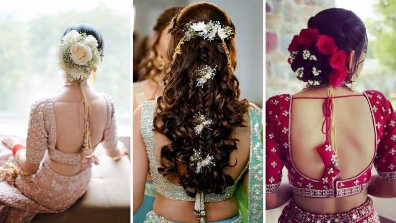 Top 81+ Indian Bridal Hairstyles To Bookmark Right Away! – WedBook | Long hair  styles, Front hair styles, Hair up styles