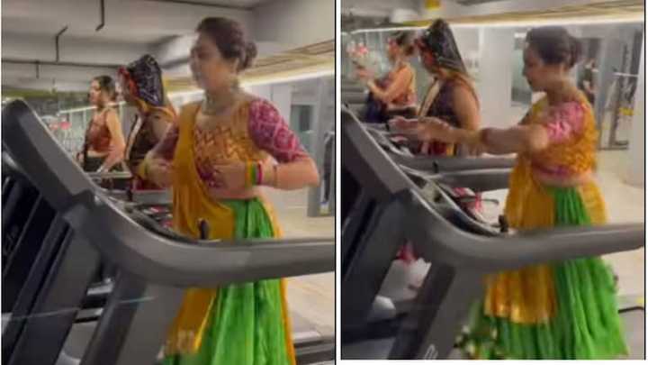 Women perform garba while walking on a treadmill in viral video. Completely unsafe, says Internet