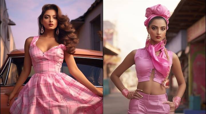 Actress Rekha looks completely unrecognisable in the AI generated photos of her as Barbie by Myntra