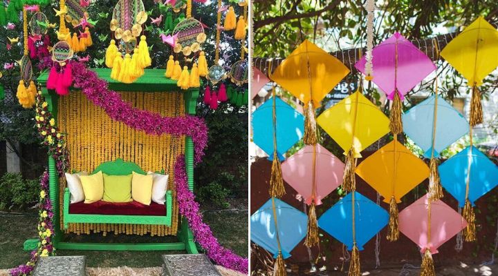 Kumar Events - Mesmerizing kite Theme Haldi decor setup💛💛 . Get your  haldi decor customised and make your haldi ceremony unique!!! . For all  type of event decorations At your budget price